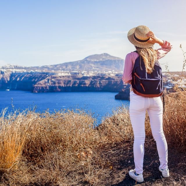 Santorini: Excursão Destaques c/ Vinhos e Pôr do Sol em Oia