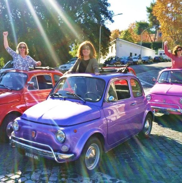 Roma: Excursão de 90 minutos em comboio em vintage Fiat 500