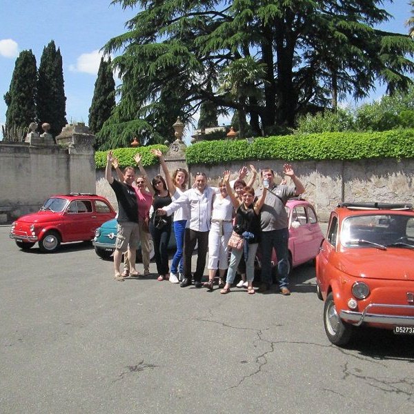 Roma: Excursão de 90 minutos em comboio em vintage Fiat 500