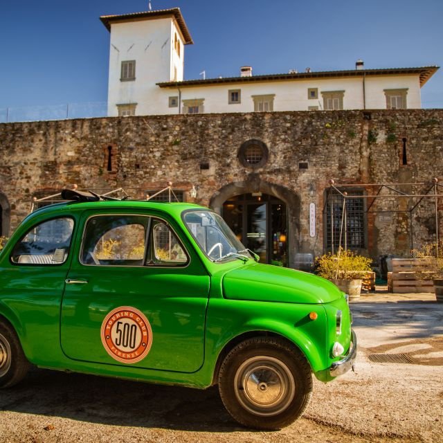 Florença: Degustação de Vinhos c/ Almoço e Fiat 500 Retrô