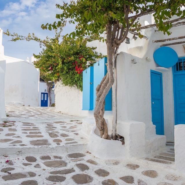 Mykonos: De Atenas - viagem de um dia a Mykonos com bilhetes de balsa