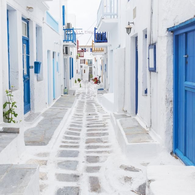 Mykonos: De Atenas - viagem de um dia a Mykonos com bilhetes de balsa
