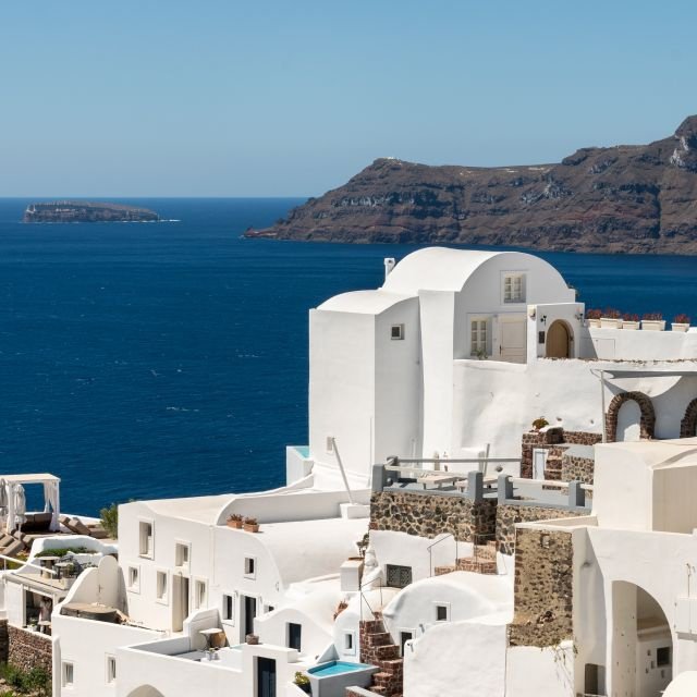 Santorini: Cruzeiro Ilhas Vulcânicas e Visita Fontes Termais