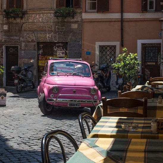 Roma: Excursão de 90 minutos em comboio em vintage Fiat 500