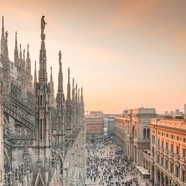 Ingresso Catedral de Milão e Terraços